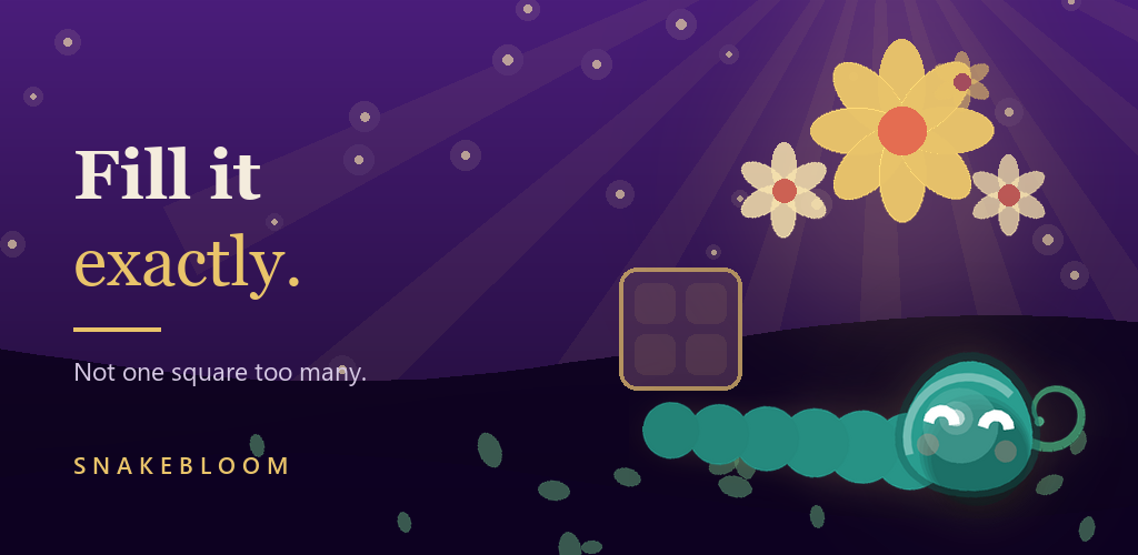 SnakeBloom key art &ndash; Fill it exactly